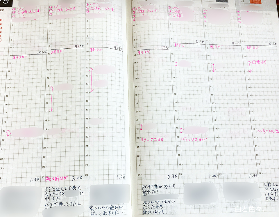 18年手帳 ほぼ日カズンからジブン手帳へ 白と色々 18年手帳 ほぼ日カズンからジブン手帳へ 白と色々
